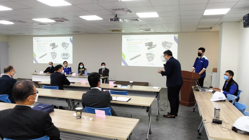 台北市日本工商会（JCCI）の代表団がWKPTを訪問し、活発な質疑応答が行われました。