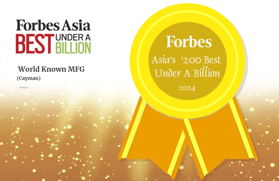 World Known MFG Listed in Forbes Asia’s '200 Best Under A Billion 2024’